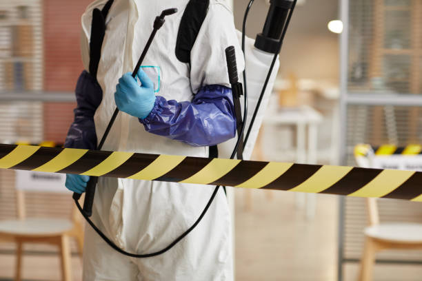 Professional Biohazard Cleanup technician working in Orchard, NE